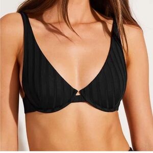 VITAMIN A Rossi Halter Top Black